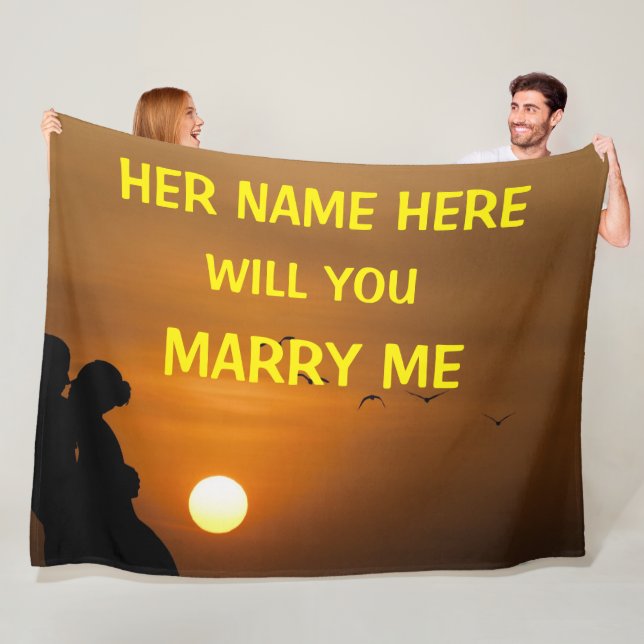 SKA DIG ATT GIFTA SIG MIG FLEECEFILT (På plats)