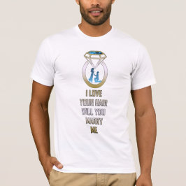 Ska dig att gifta sig mig giftermålförslag t shirt