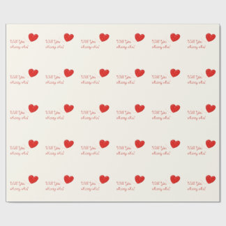 ska dig att gifta sig mig som slår in papper presentpapper