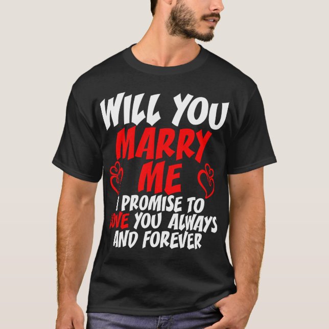 Ska dig att gifta sig mig tshirten t shirt (Framsida)