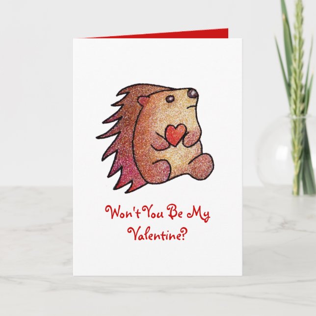 Ska dig inte var min valentin? helgkort (Framsida)