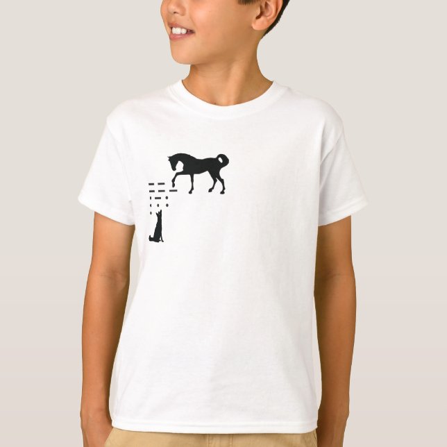 Ska dig meddela vid Morse? Tee Shirt (Framsida)