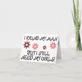 Ska dig var min brudtärna? (blommor) inbjudan