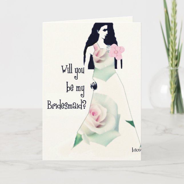 ska dig var min brudtärna? inbjudan (Framsida)