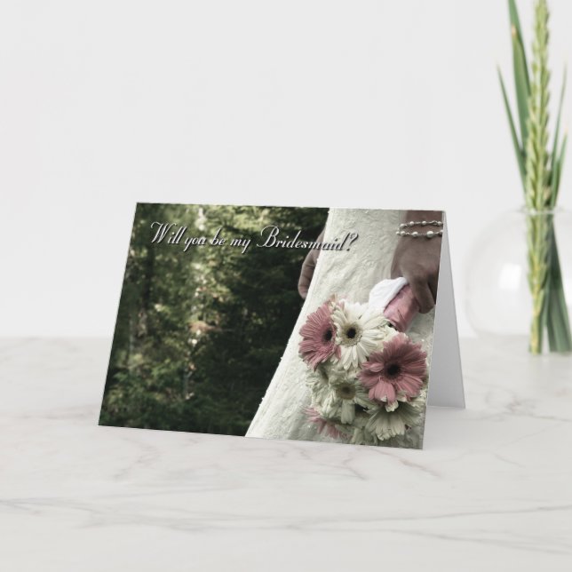 Ska dig var min brudtärna inbjudan (Framsida)