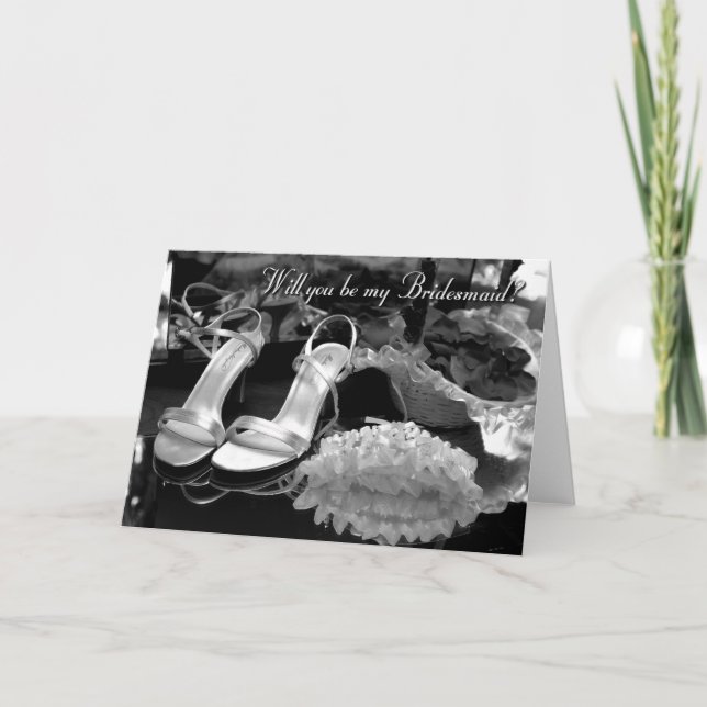 Ska dig var min brudtärna inbjudan (Framsida)