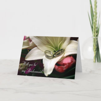 Ska dig var min brudtärna? inbjudan