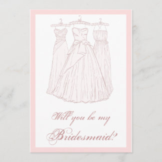 Ska dig var min brudtärna? inbjudningar