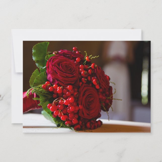 Ska dig var min brudtärnabukettinbjudan inbjudningar (Framsida)