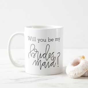 Ska dig var min brudtärnaCalligraphymugg Kaffemugg