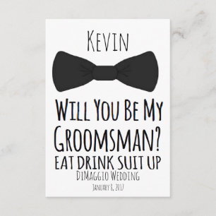 ska dig var min groomsman? Marskalkar som gifta Inbjudningar
