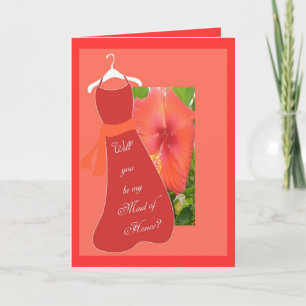 Ska dig var min maid of honor? inbjudan