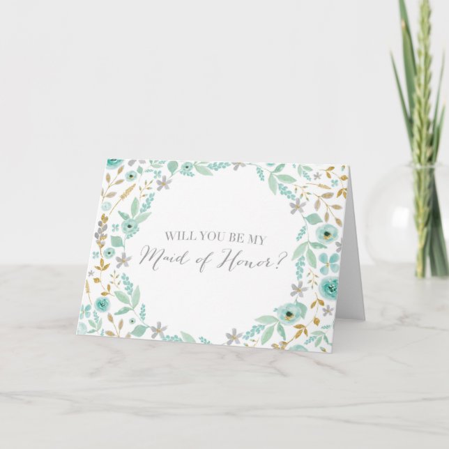 Ska dig var min maid of honor? inbjudan (Framsida)