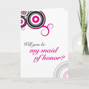 Ska dig var min maid of honor? inbjudan