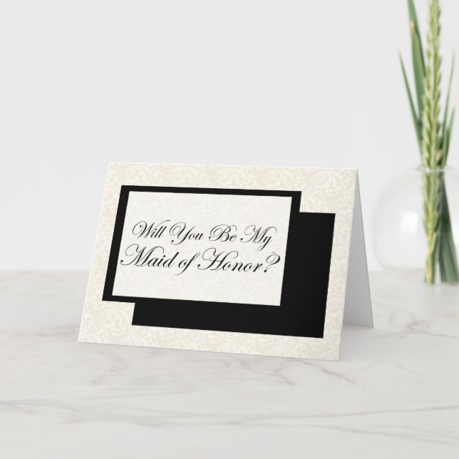 Ska dig var min maid of honor? inbjudan (Framsida)