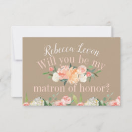 Ska dig var min Matron av blommigten för Inbjudningar