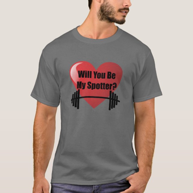 Ska dig var min Spottervalentin konditionen för T-shirt (Framsida)