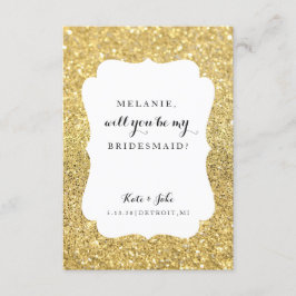 Ska dig var mitt brudtärnakort - bröllopsdagGlam Inbjudningar