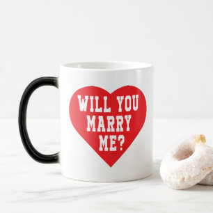 Ska du gifta dig med mig? Frieri Magic Mugg