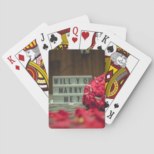  Ska du gifta dig med mig? Giftermål Frieri Casinokort (Baksidan)
