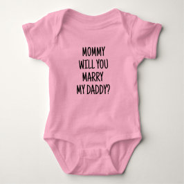 Ska du gifta dig med pappa? Baby Bodykostym T Shirt