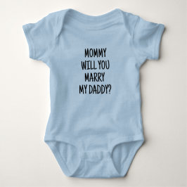 Ska du gifta dig med pappa? Baby Bodykostym T Shirt