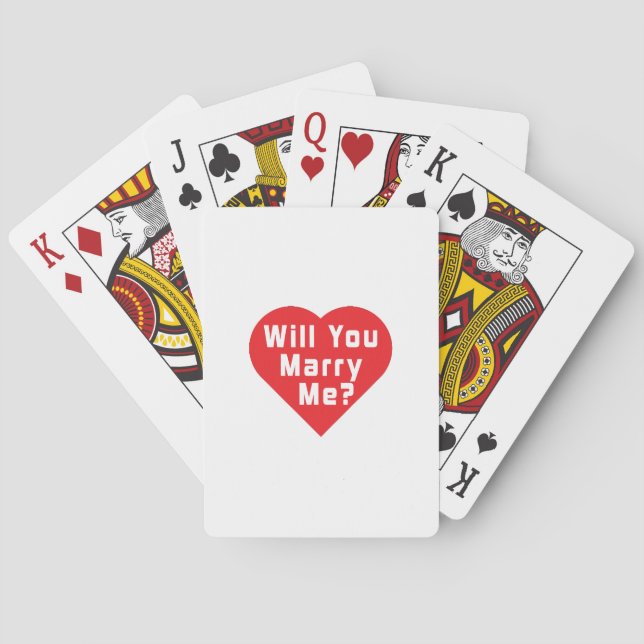 Ska du gifta mig? Frieri Casinokort (Baksidan)