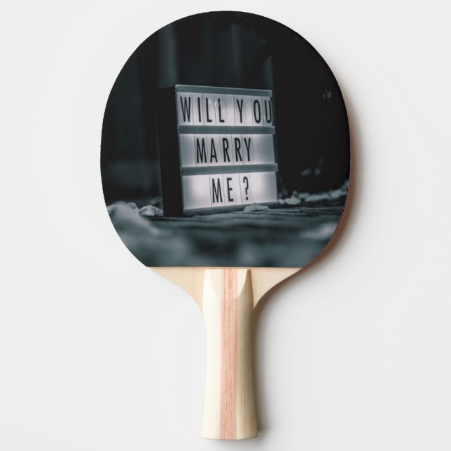 Ska du gifta mig? Giftermål Frieri Romantic Pingisracket (Framsidan)