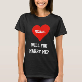 Ska du gifta mig med lövåret Giftermål Frieri? T Shirt
