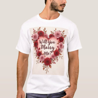 Ska du gifta mig? Romantisk Frieri T Shirt
