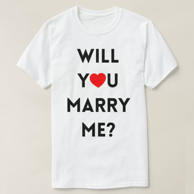 Ska du gifta mig? tee (Design framsida)