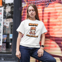 Ska du göra det? Cute Funny Cat Pun för Djurälskar
