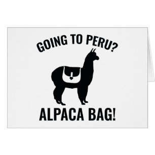 Ska du till Peru? Hälsningskort