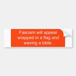 Ska Fascism visas… Bildekal