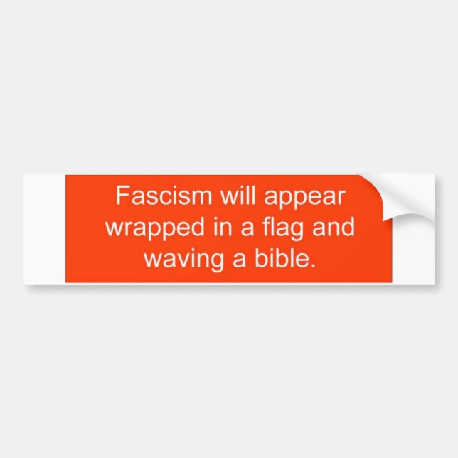 Ska Fascism visas… Bildekal (Framsidan)