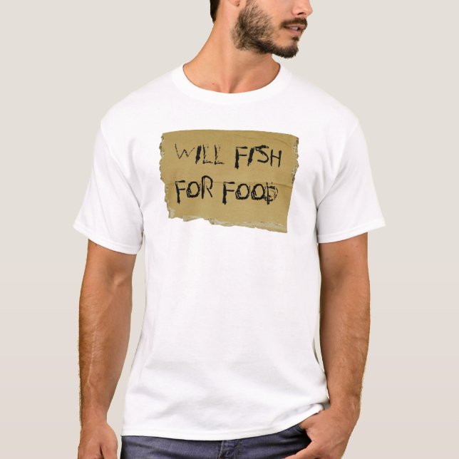 SKA FISK FÖR MAT TEE SHIRT (Framsida)