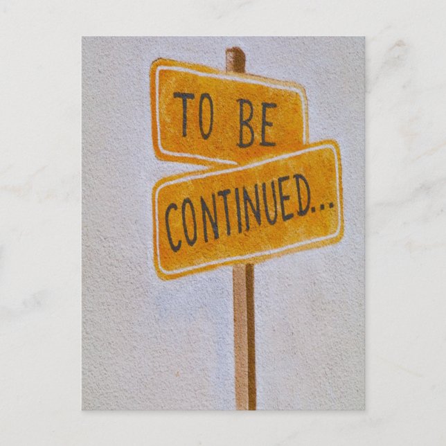 Ska fortsätta.. vykort (Framsida)