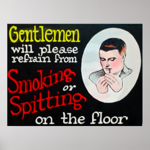 Ska gentlemän behar refrängen från att röka poster