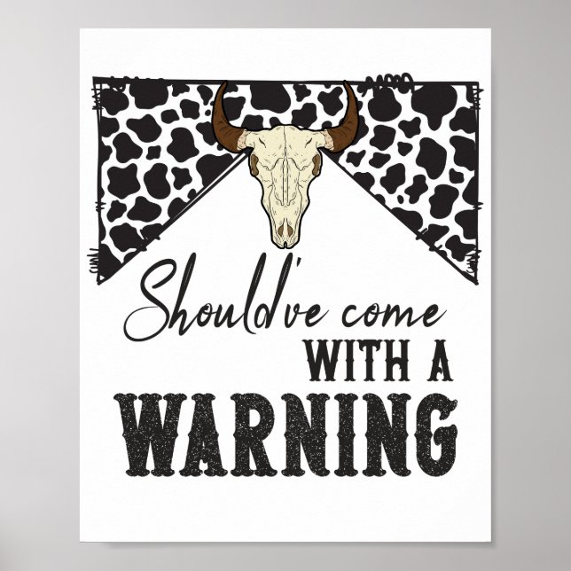 Ska ha kom med en varning poster (Framsidan)