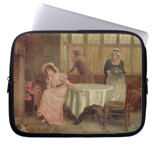 "Ska honom kommer?", (olja på kanfas) Laptop Sleeve