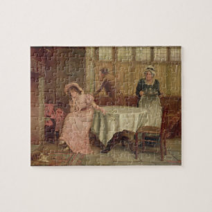 "Ska honom kommer?", (olja på kanfas) Pussel