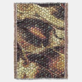 Ska huden med gulaktiga och mörk kastas? filt