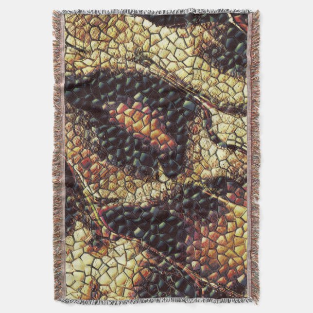 Ska huden med gulaktiga och mörk kastas? filt (Framsidan Vertikal)