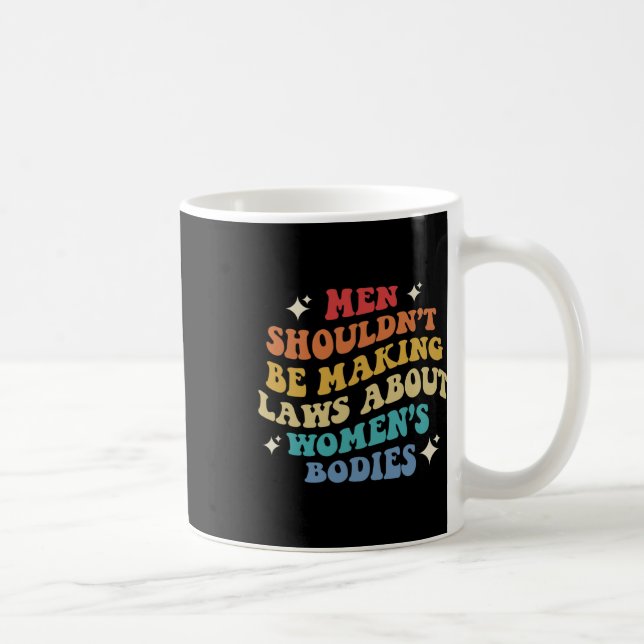 Ska inte Skapar lagar om kvinnokroppar Pro C Kaffemugg (Höger)