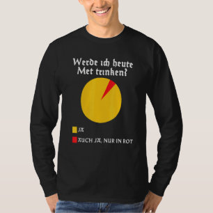 Ska jag dricka Mead i dag Medieval Walhalla Honung T Shirt