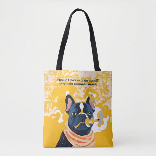 Ska jag förklara mig själv? tygkasse (Framsida)