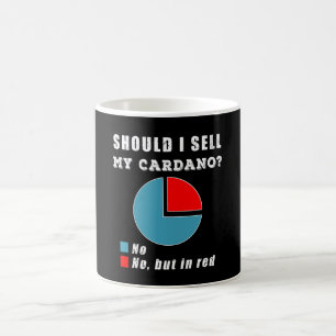 Ska jag sälja min cardano piechart-krypto kaffemugg