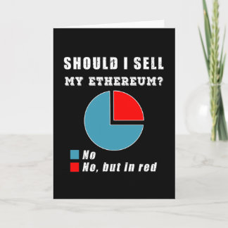 Ska jag sälja min Etherum piechart-krypto Kort