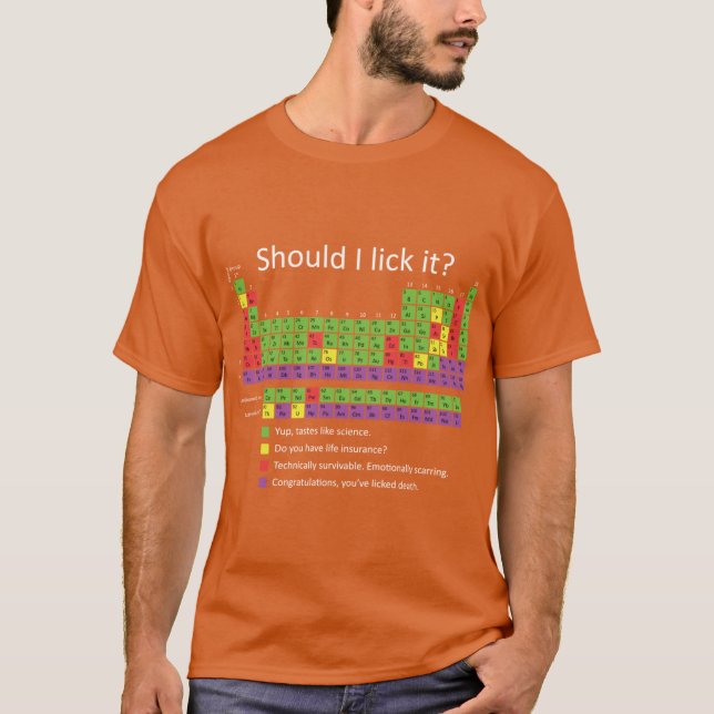 Ska jag slicka på den kompis t shirt (Framsida)