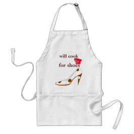Ska kock för gullig högklackar förkläde